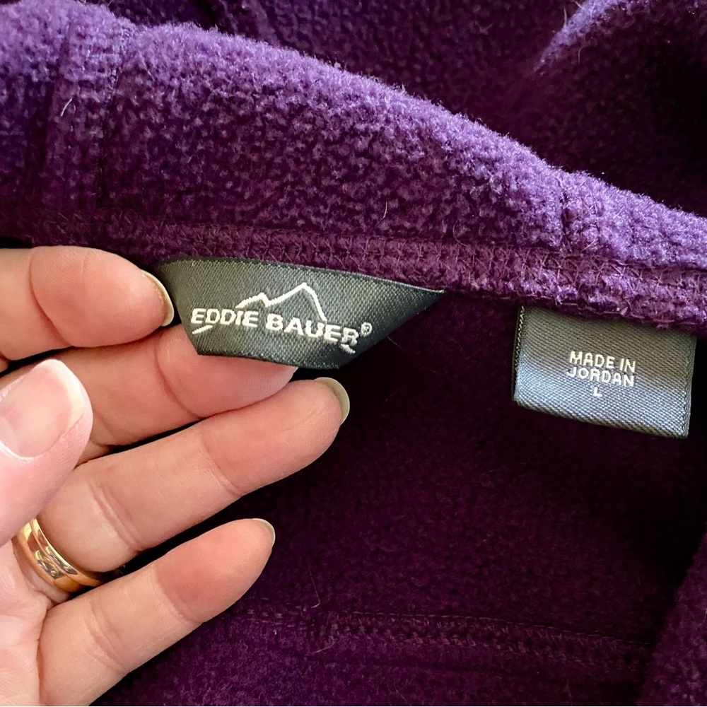 💥EDDIE BAUER LADIES HOODED FULL-ZIP FLEECE JACKET STYLE EB206💥 - Picture 10 of 16